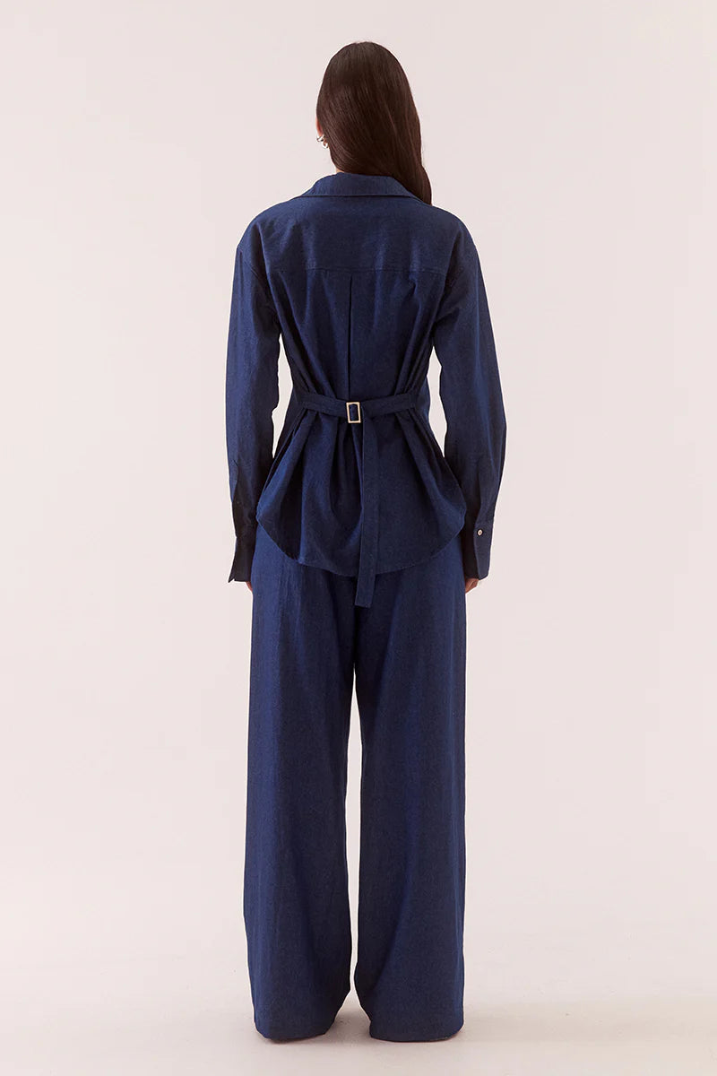 Quinn Shirt Mid-Wash Blue