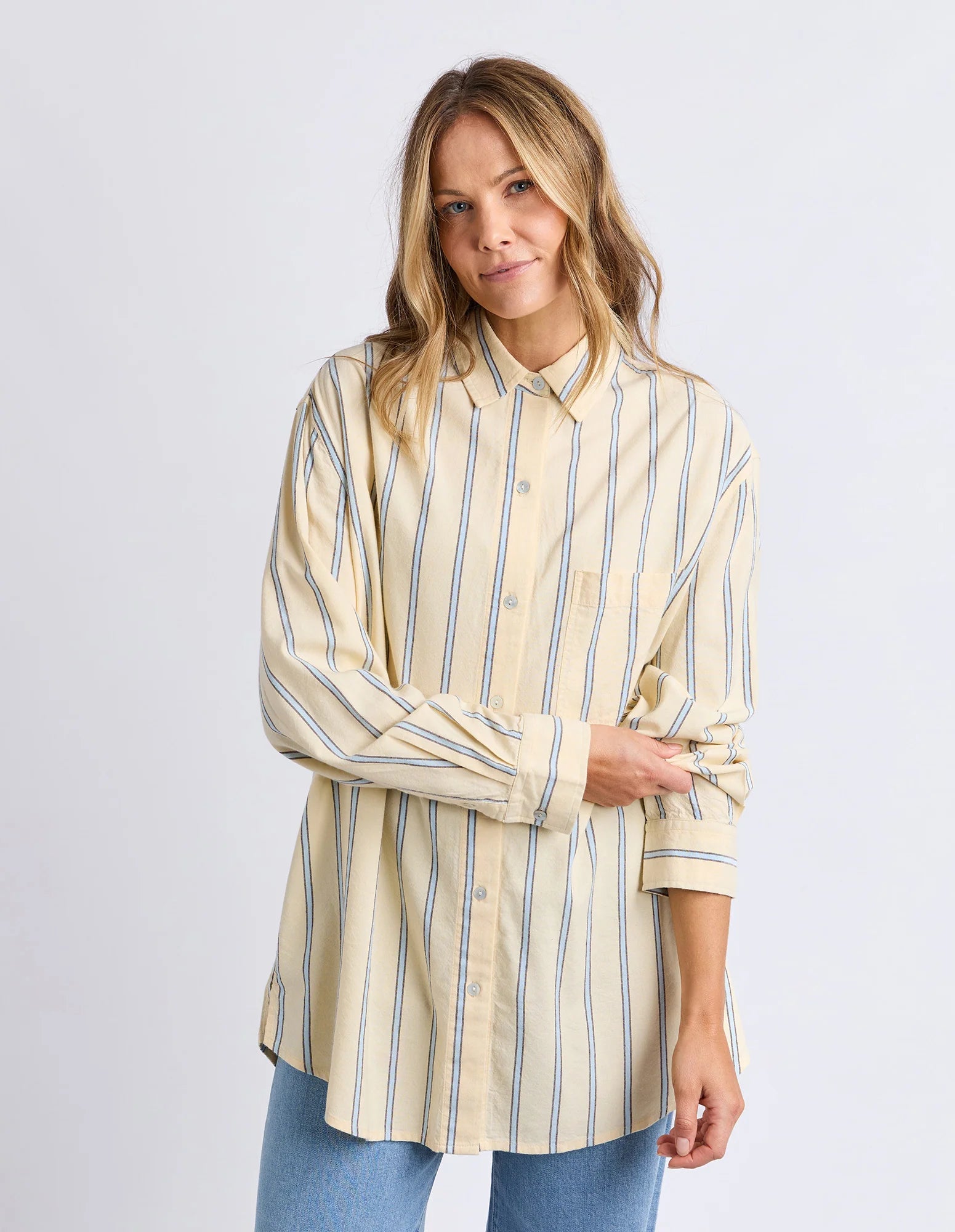Sadie Shirt Lemon Stripe