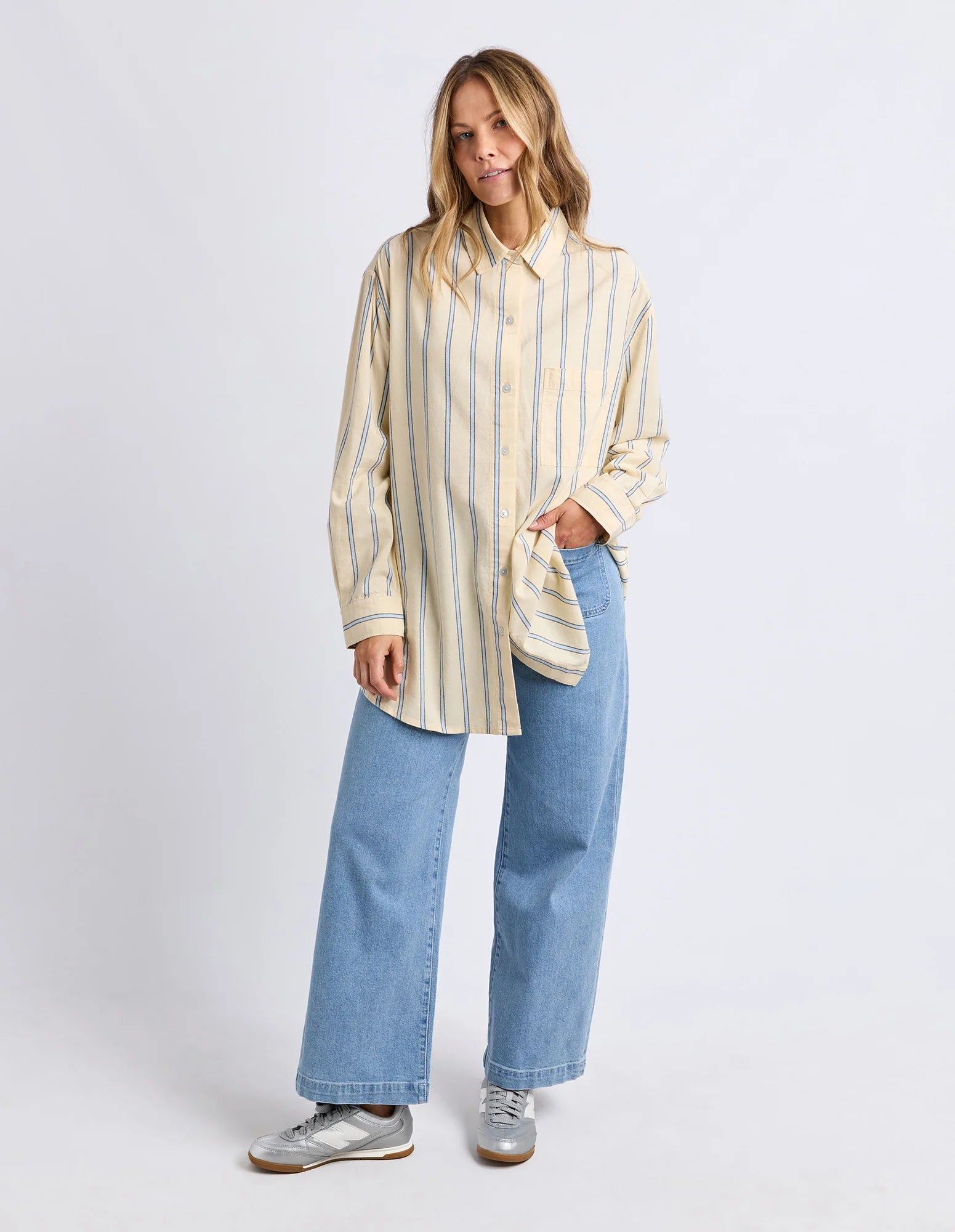 Sadie Shirt Lemon Stripe