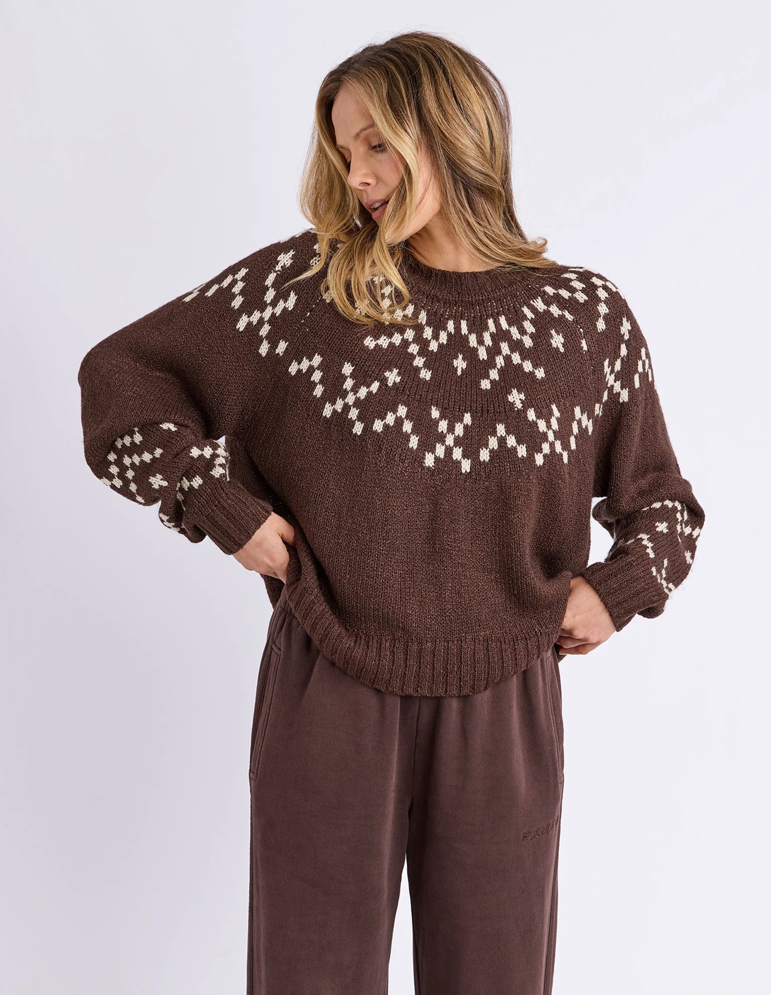Polar Knit Crew Coffee