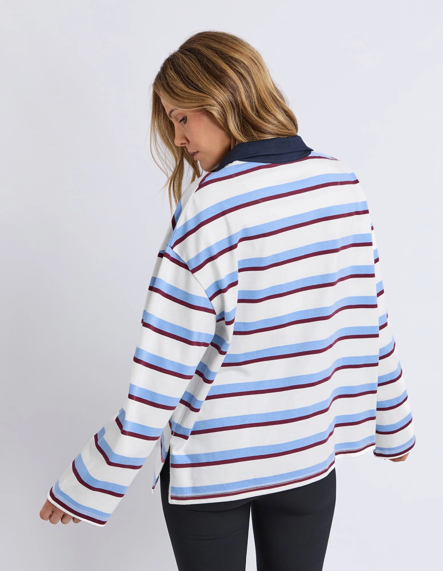 Cindy Stripe Rugby Top