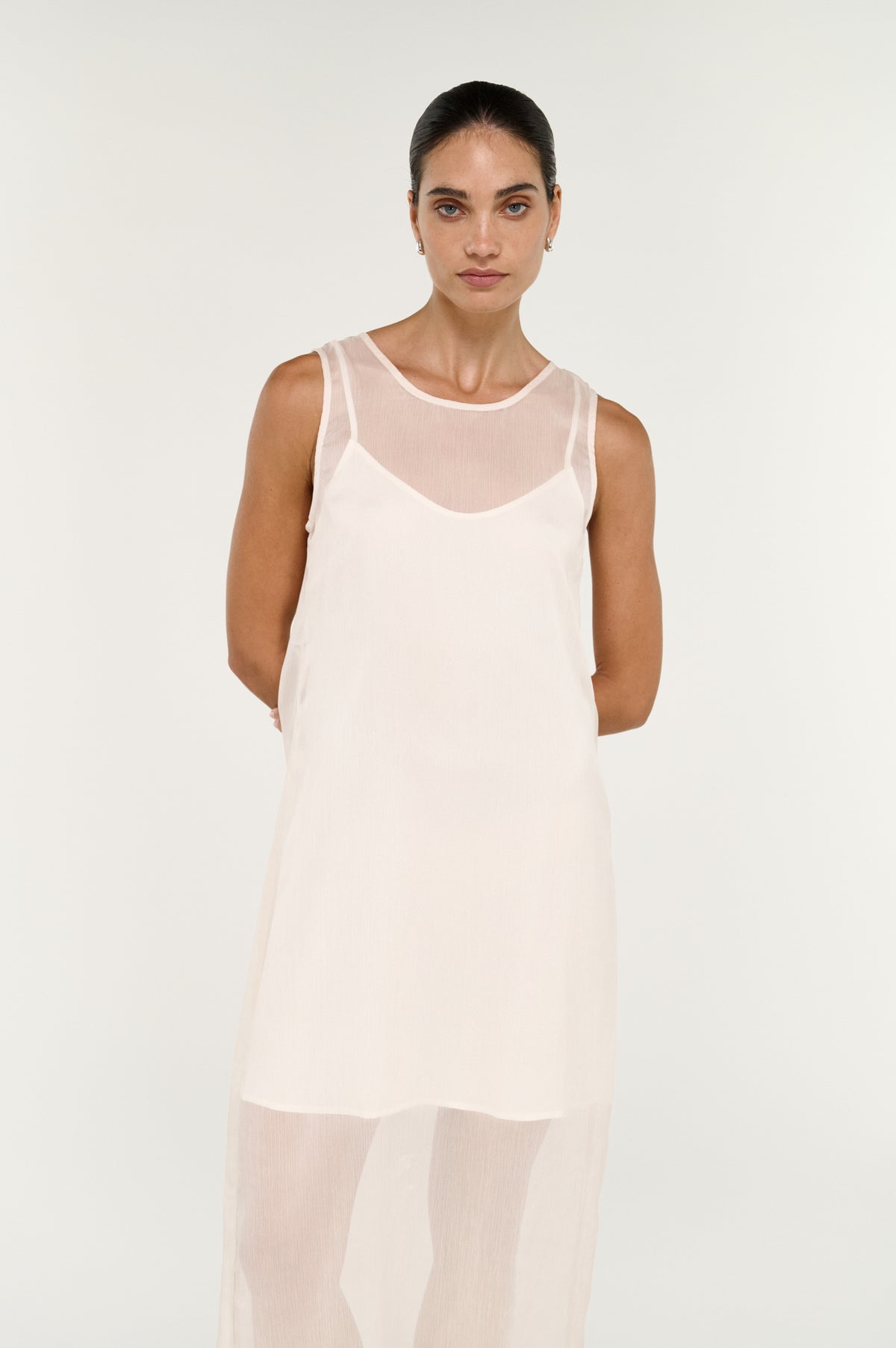 Aria Sheer Layered Midi Dress