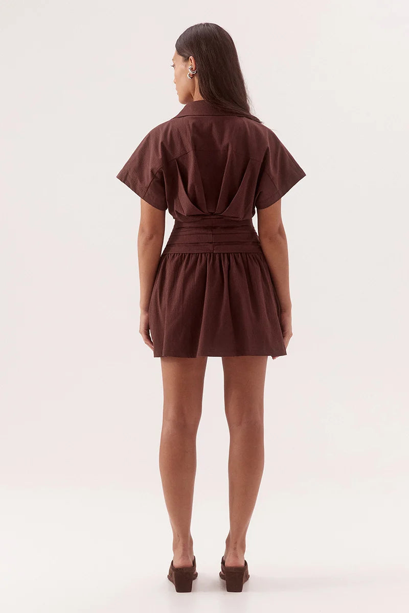 Lyra Mini Dress Cocolate