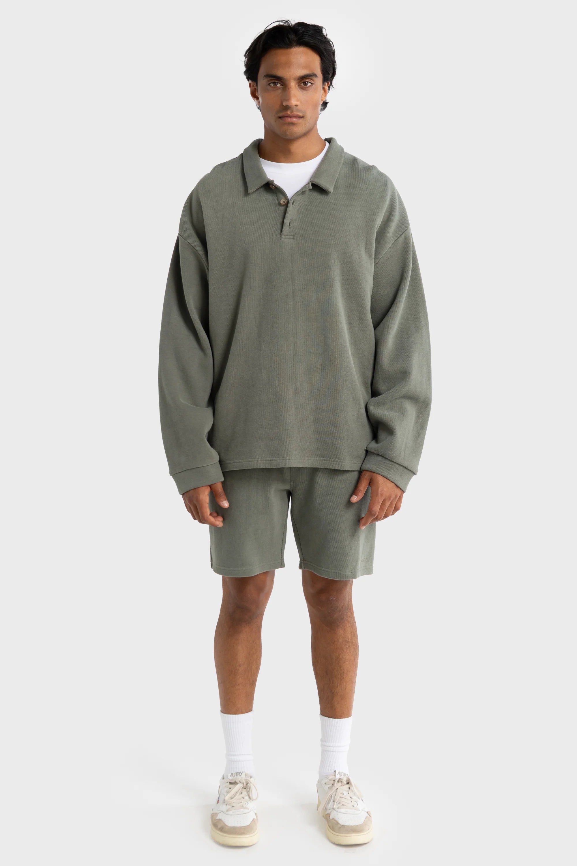 Aiden Polo Sweater Artichoke