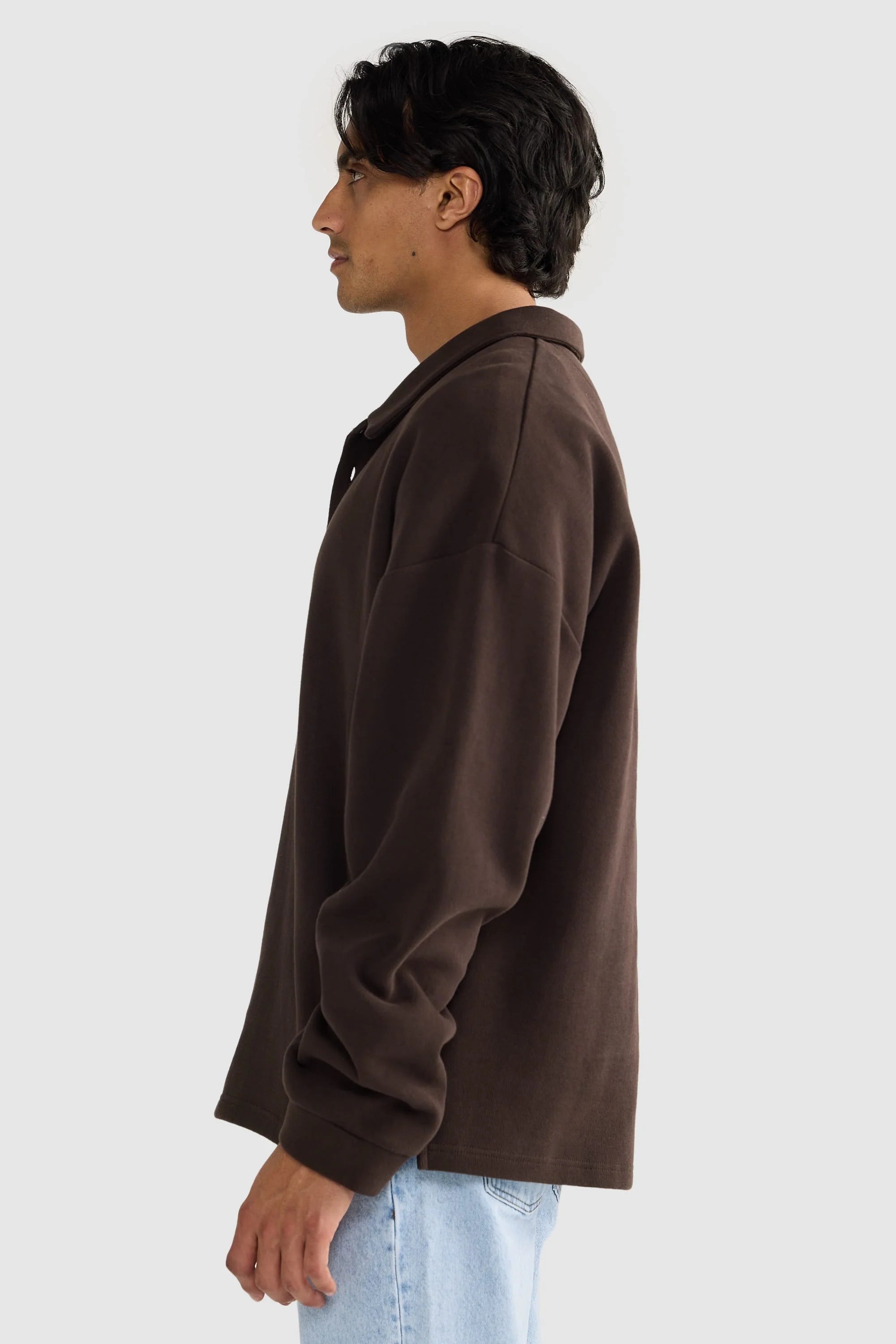 Aiden Polo Sweater Carob