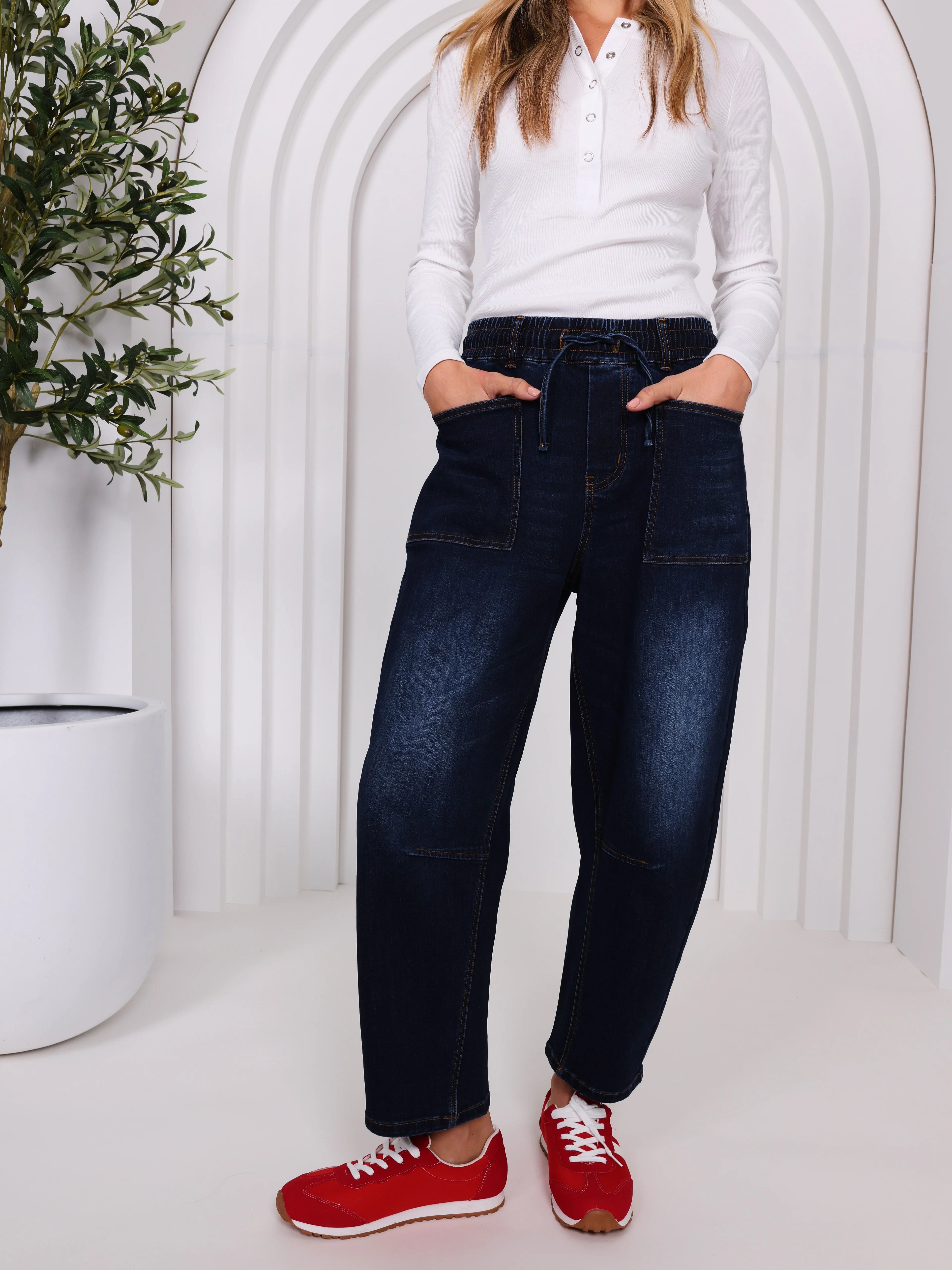 Leo Barrel Jeans Ink