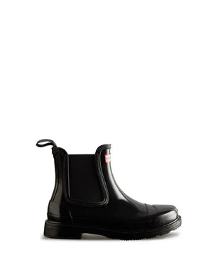 Womens Chelsea  Commando Gloss Boot Black