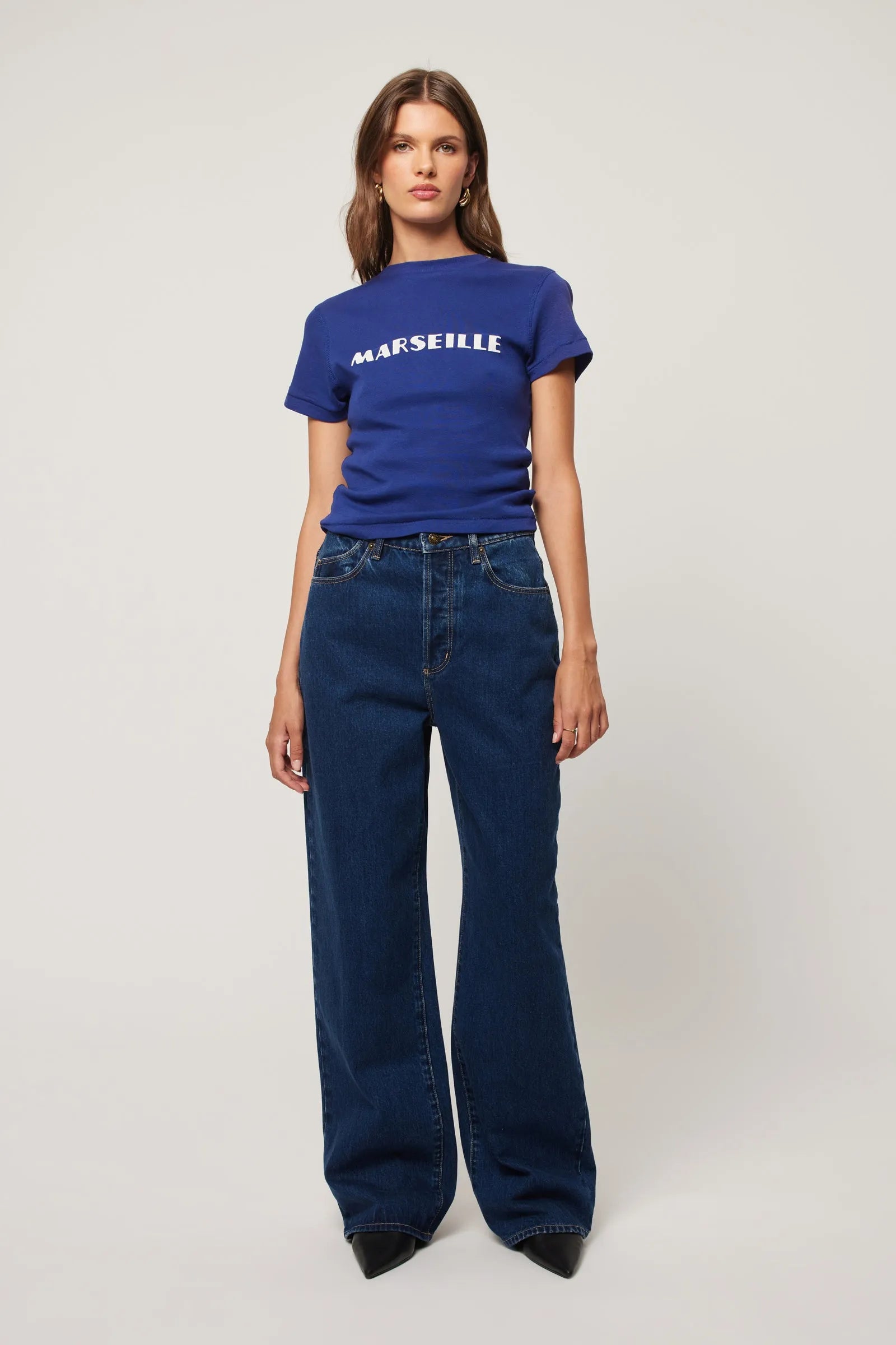 Stevie Relaxed Deep Blue