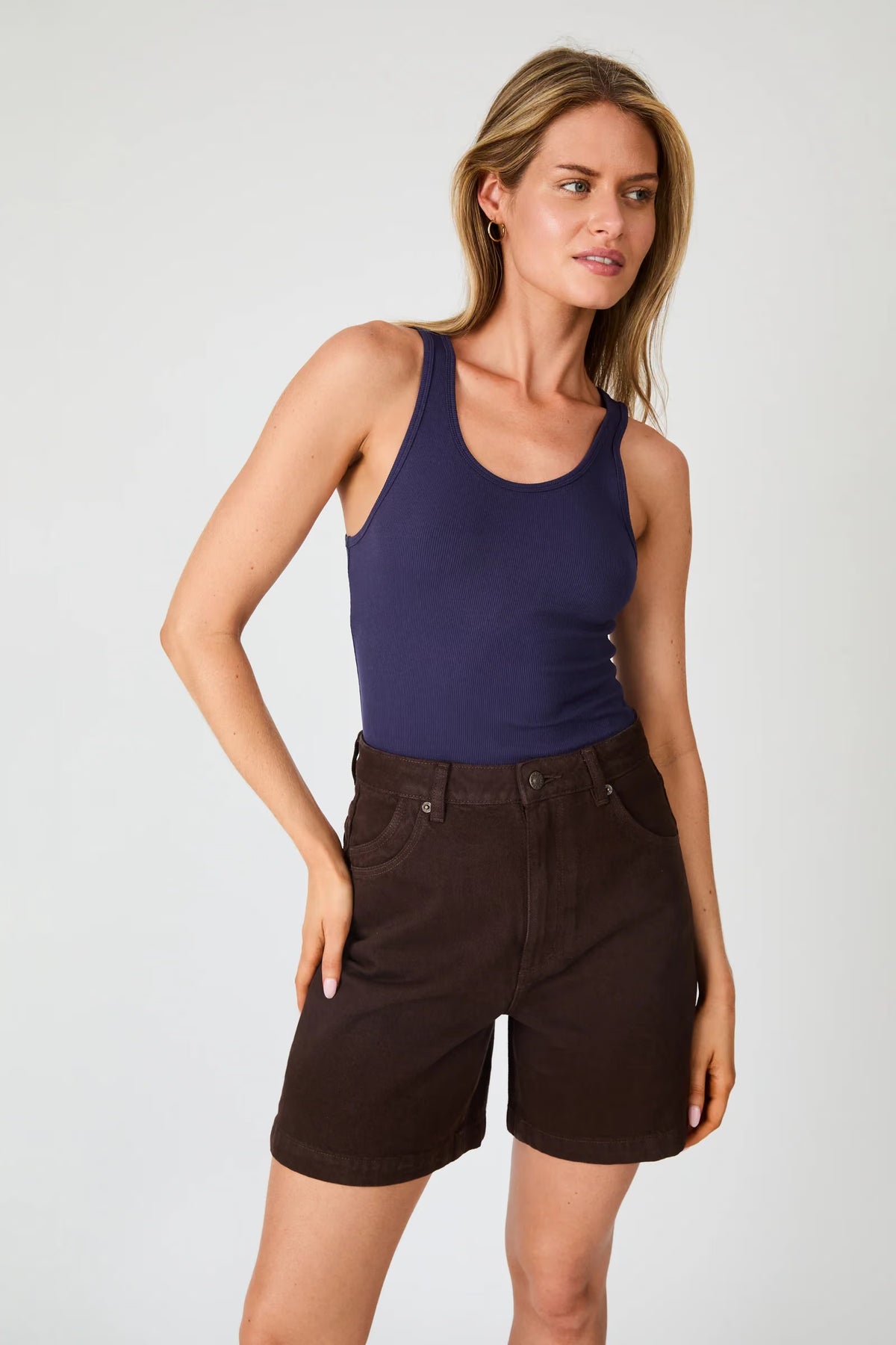 Super Mirage Denim Short Chocolate