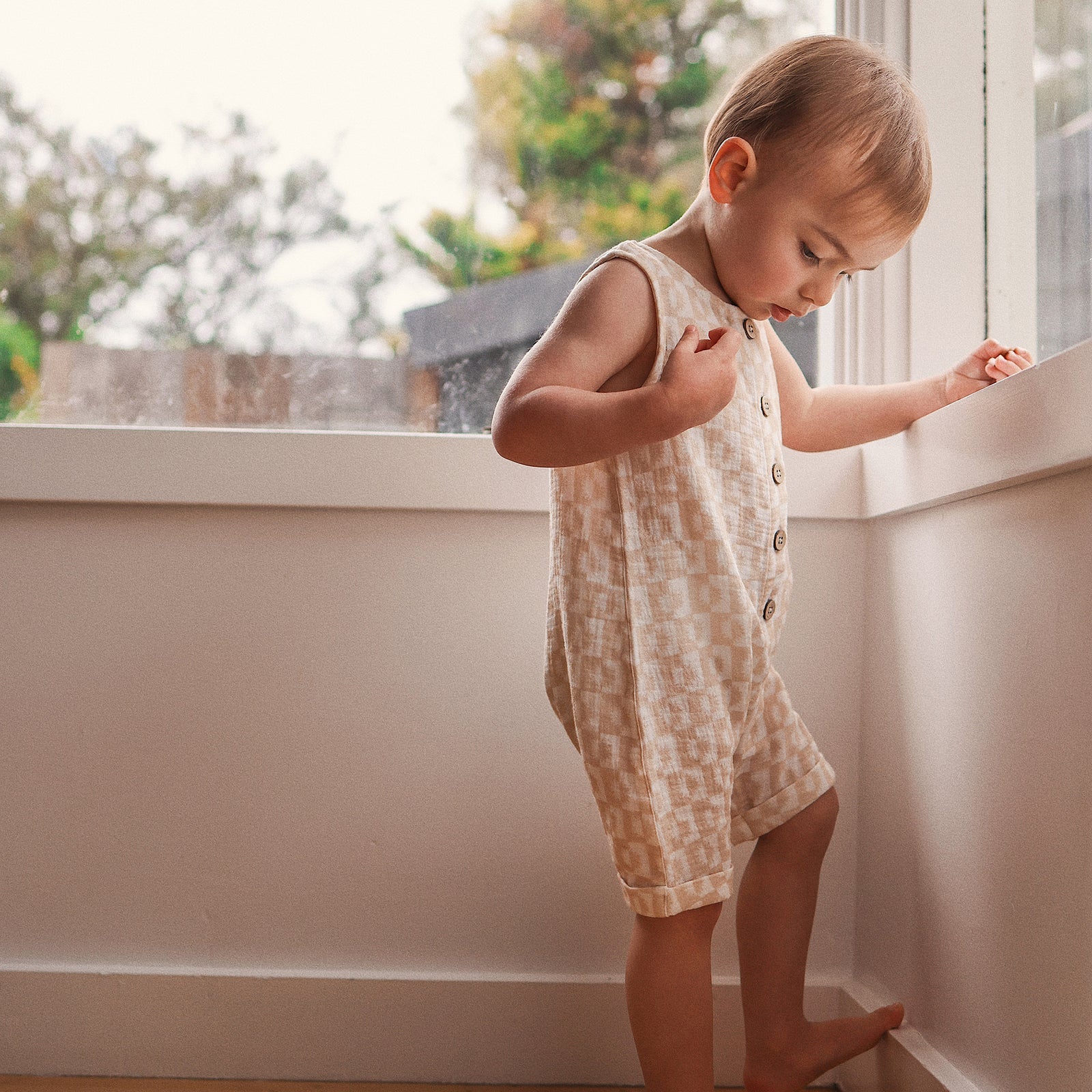 Slouchy Sleeveless Shortall Sunset