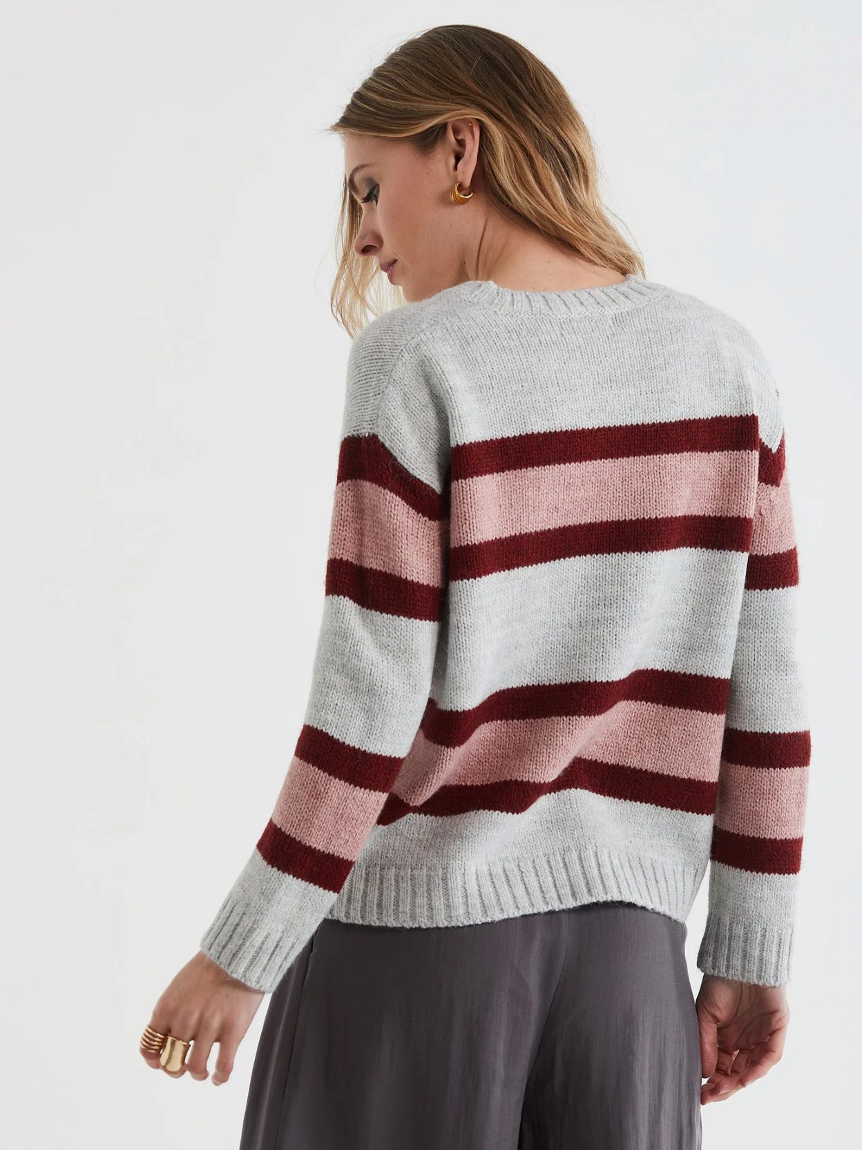 Lofty Stripe Jumper Marl