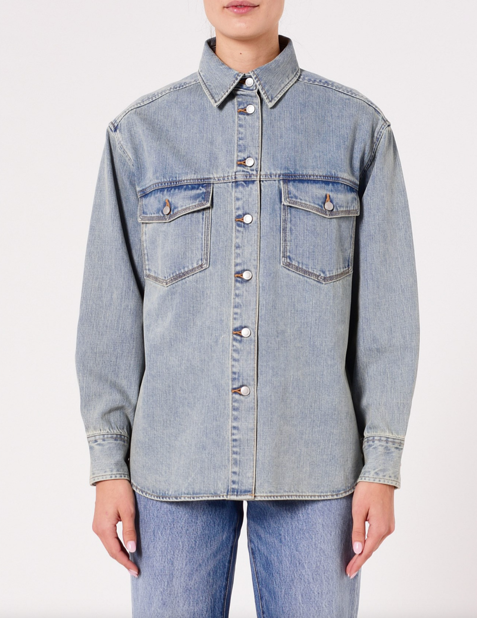 Denim Huston Overshirt Indigo Dust
