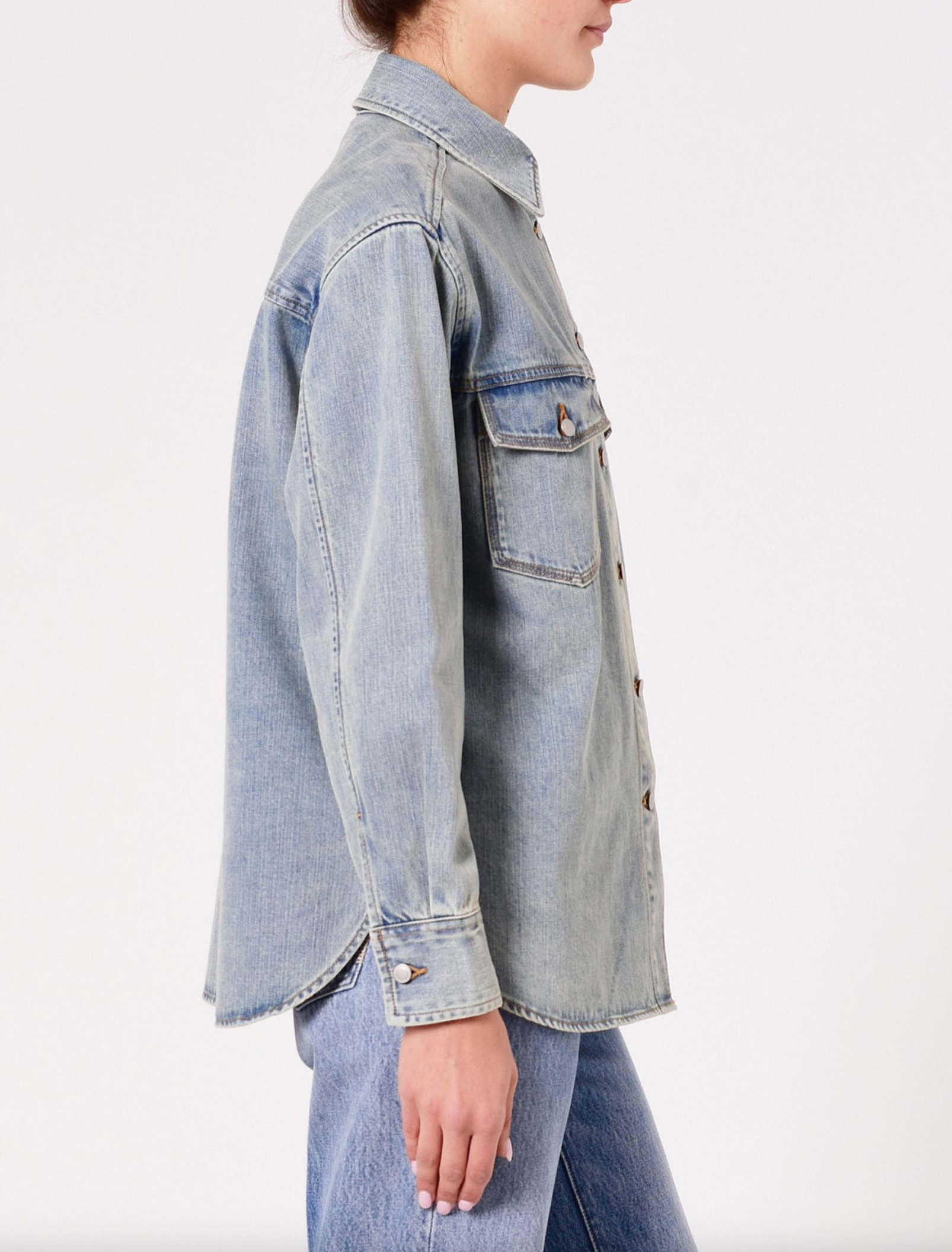 Denim Huston Overshirt Indigo Dust