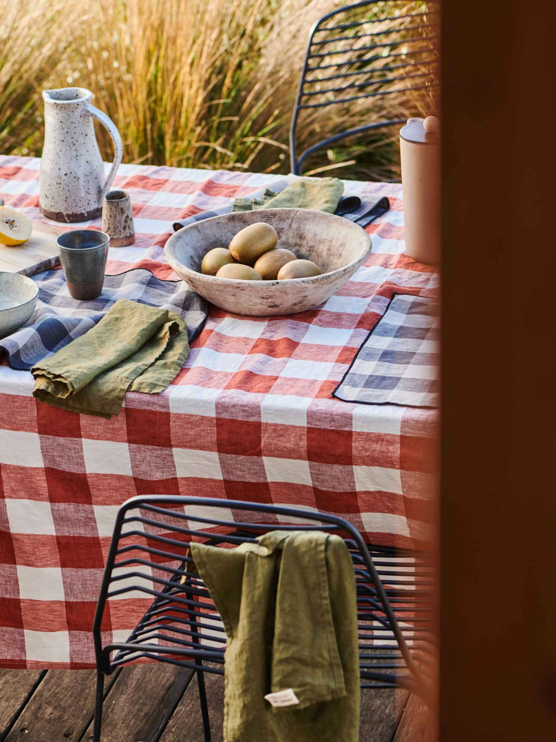 Linen Table Cloth Paprika