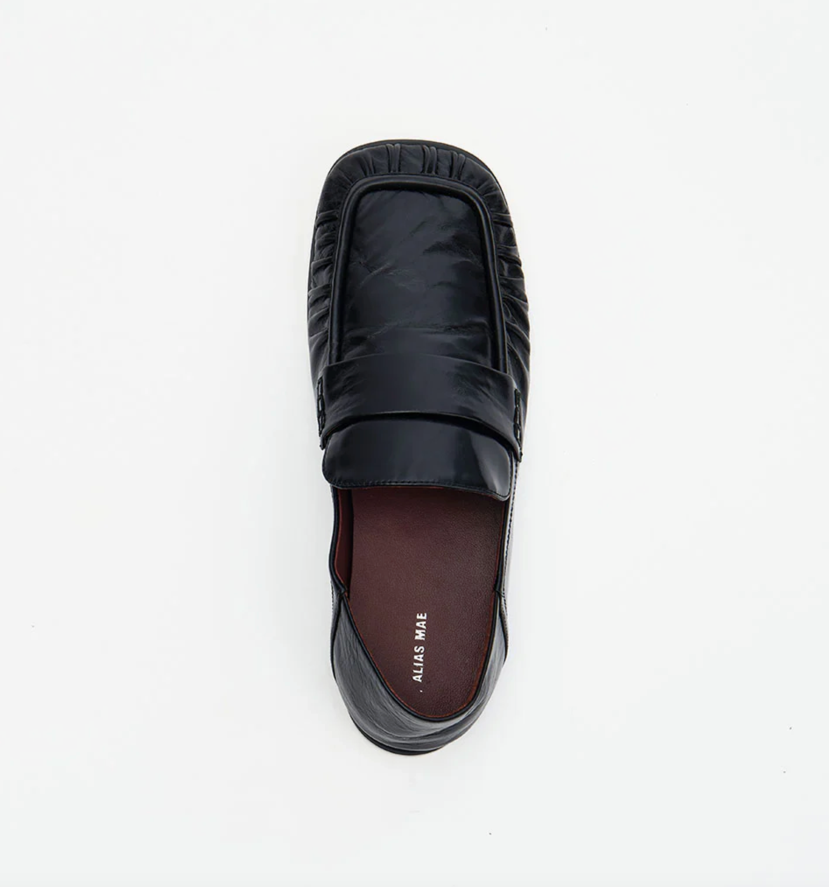 KRUZ Black Oily Crinkle Leather