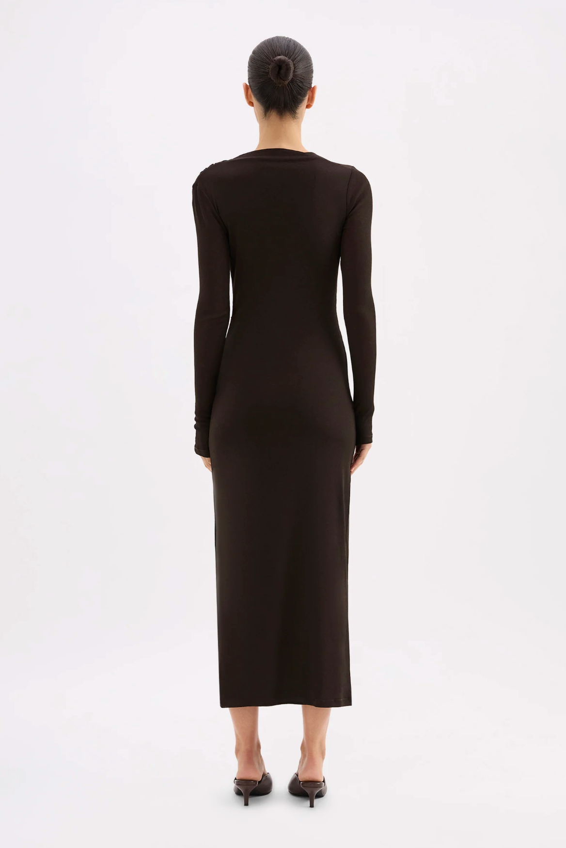 Marti Mesh Maxi Dress Espresso