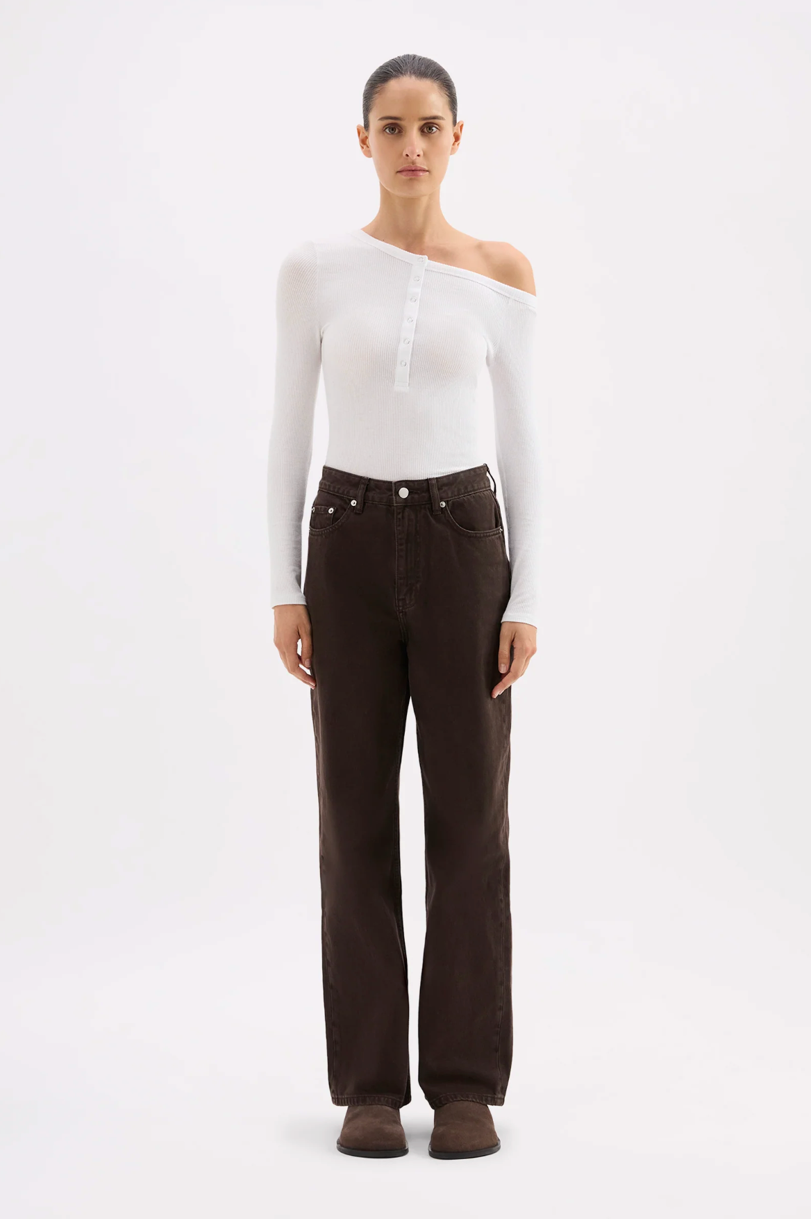 Organic Relaxed Leg Jean Espresso