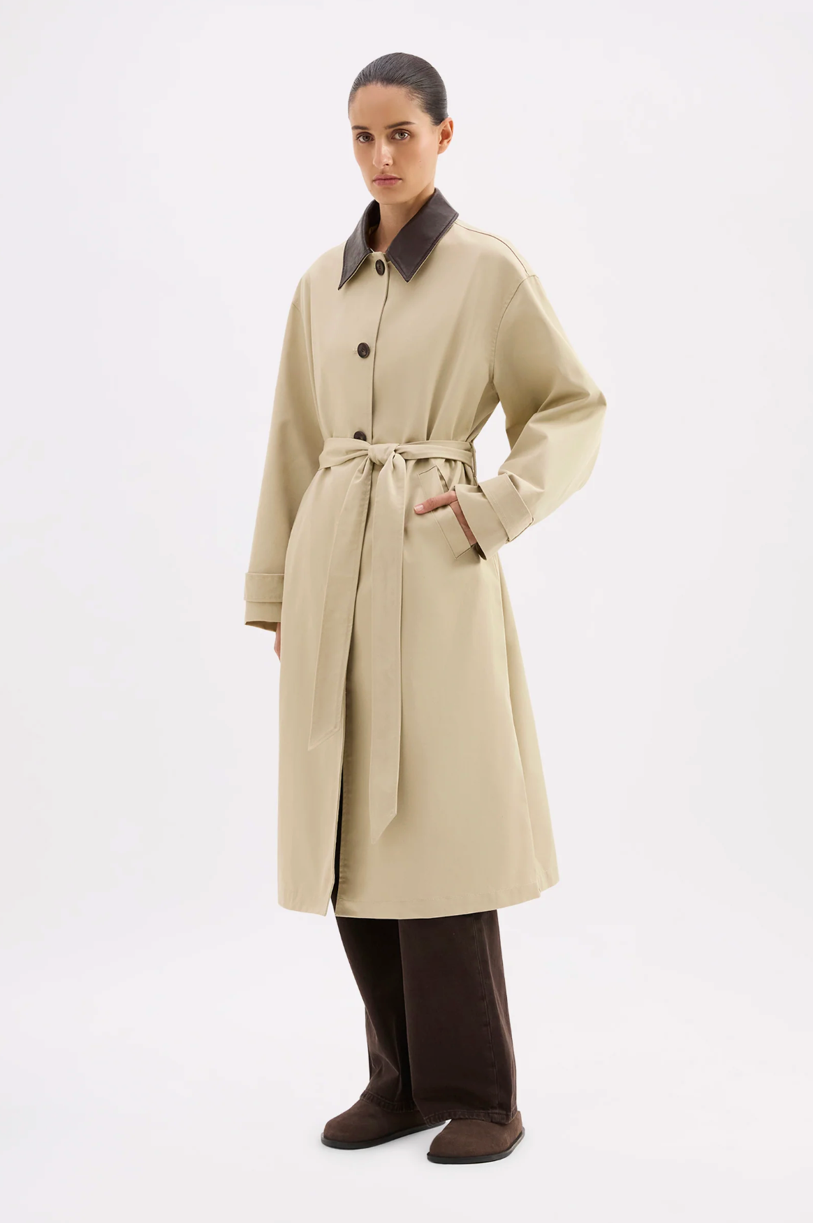 Vanita Car Coat Fawn