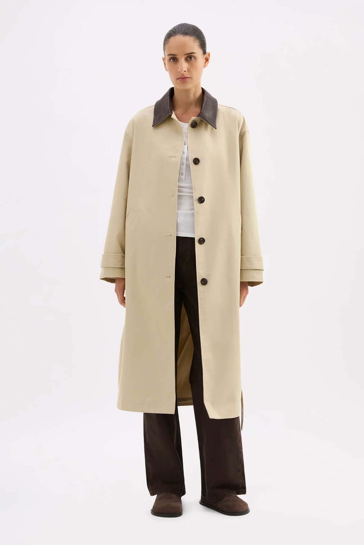 Vanita Car Coat Fawn