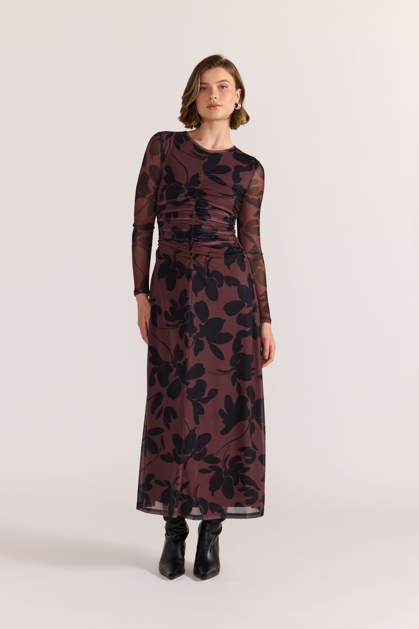 Olina Mesh Maxi Dress