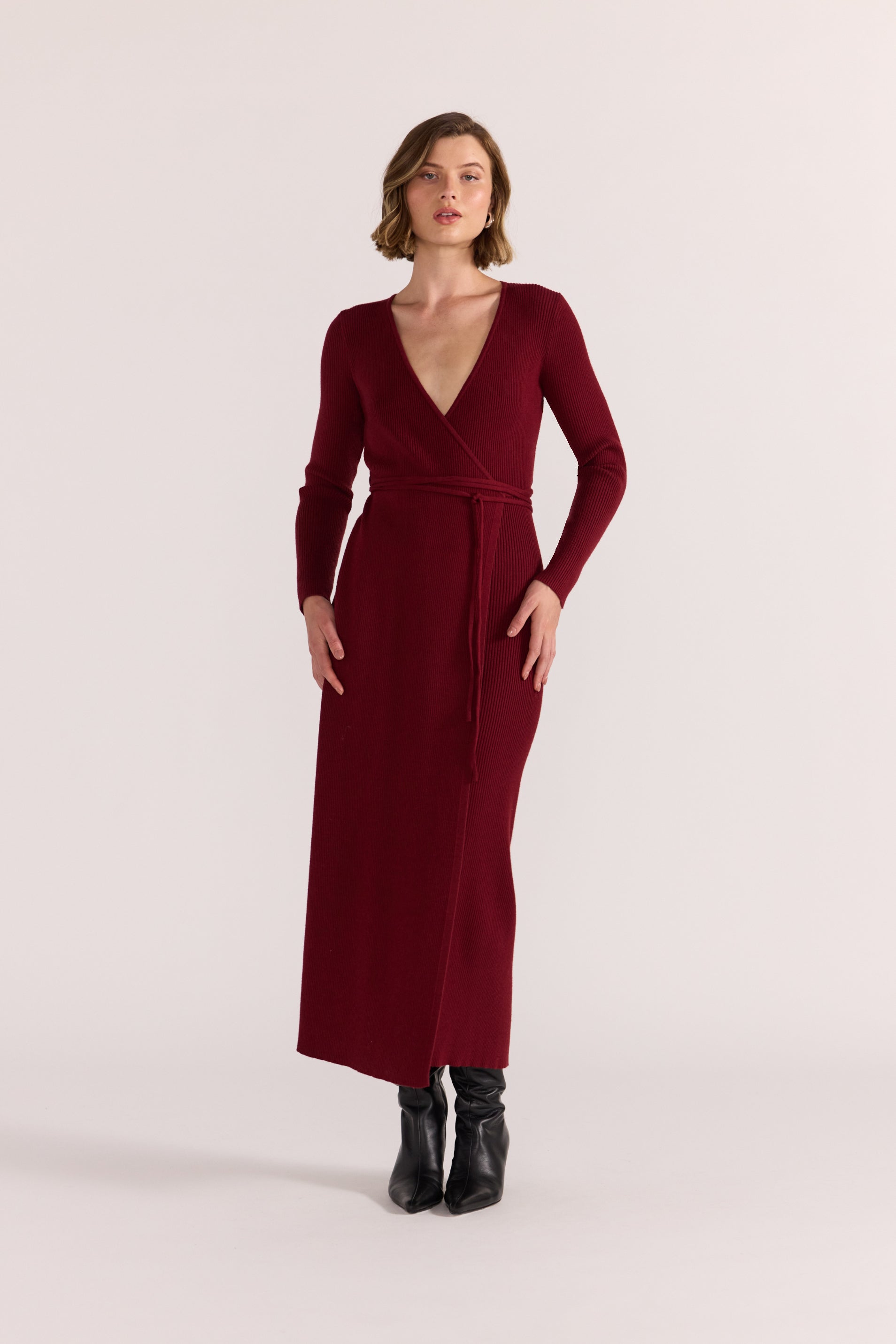 Celeste Knit Wrap Dress