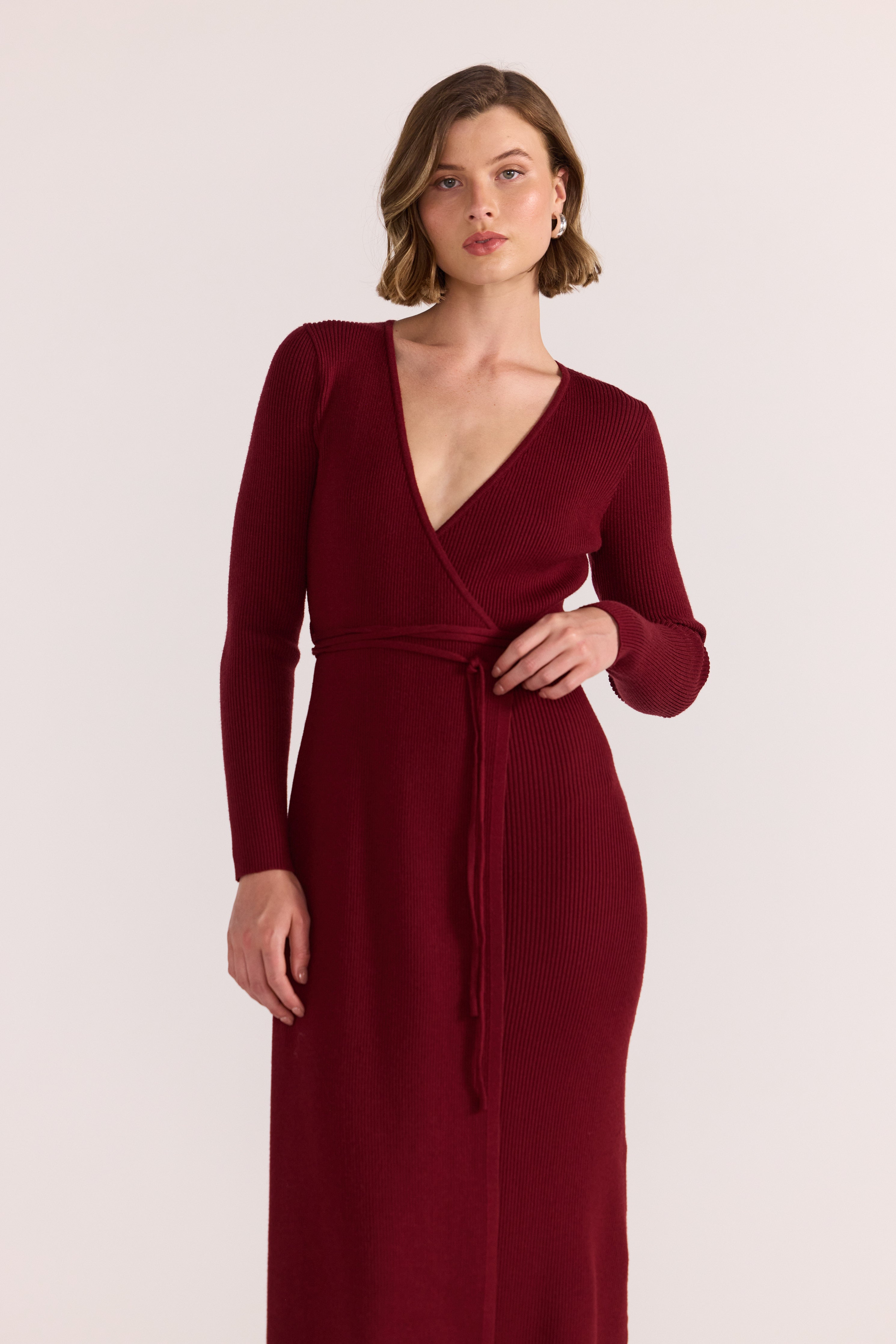 Celeste Knit Wrap Dress