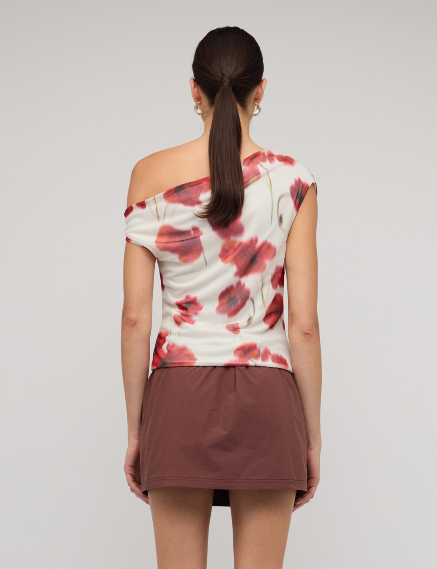 Lumi Mesh Top - Red Poppy