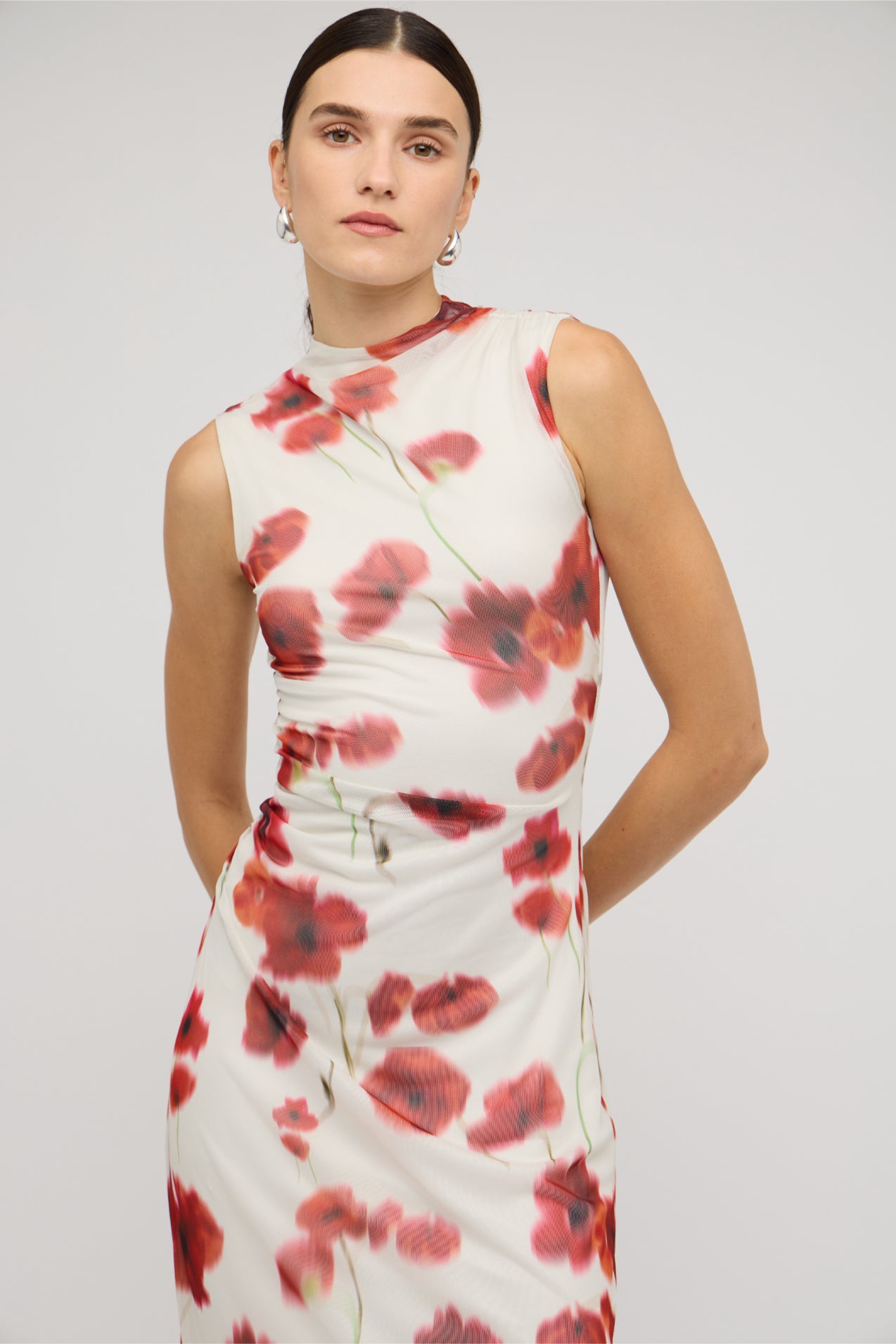 Lumi Mesh Midi Dress