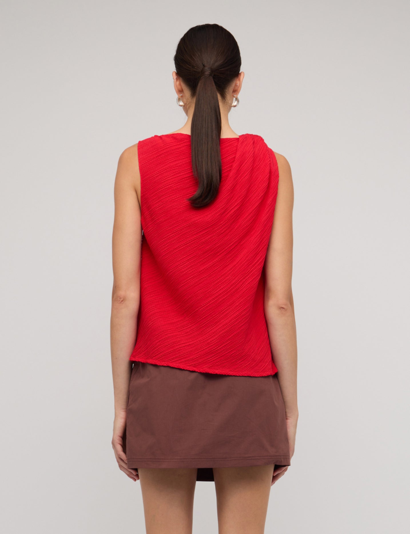 Amira Twist Top Red