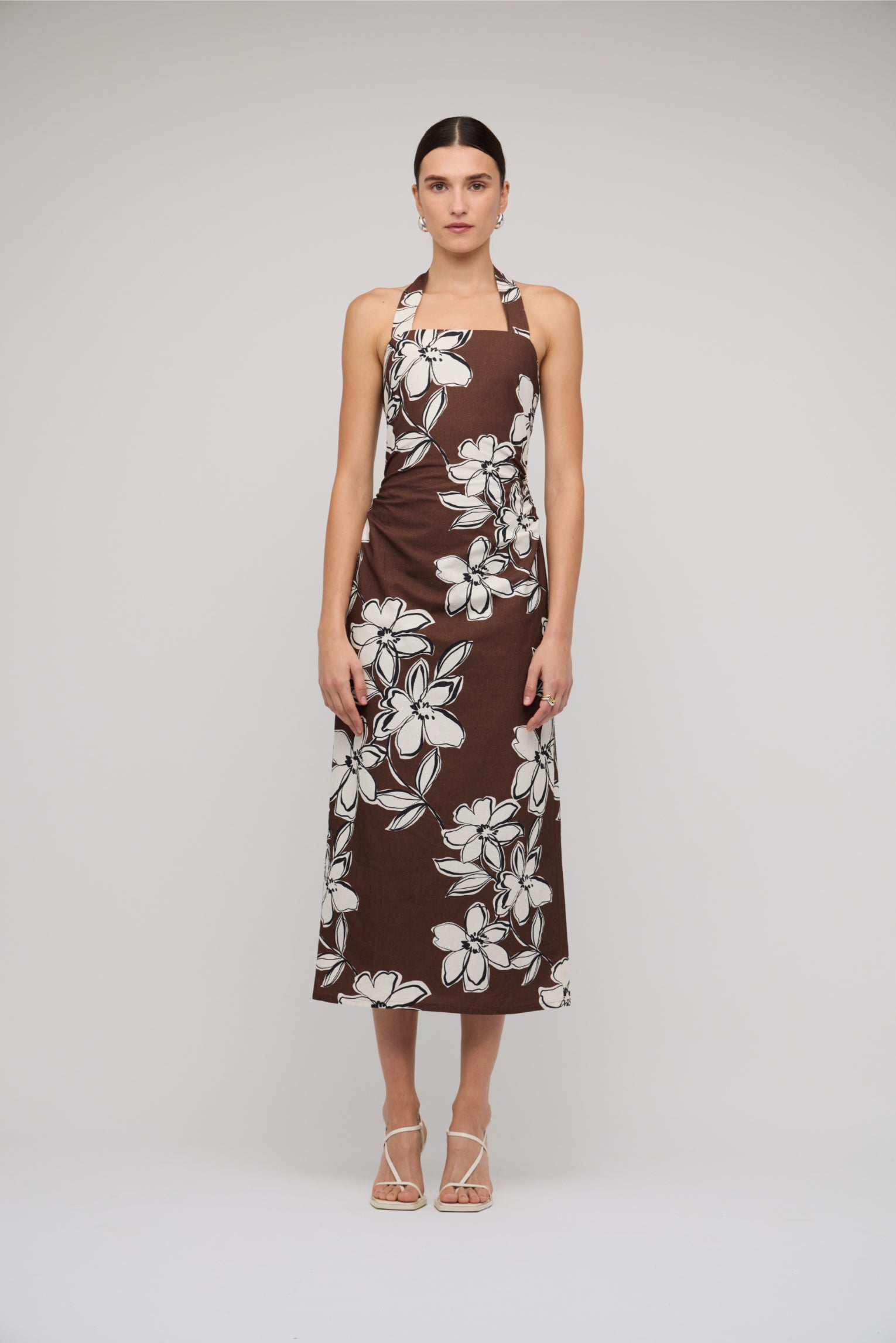 Elara Halter Midi Dress