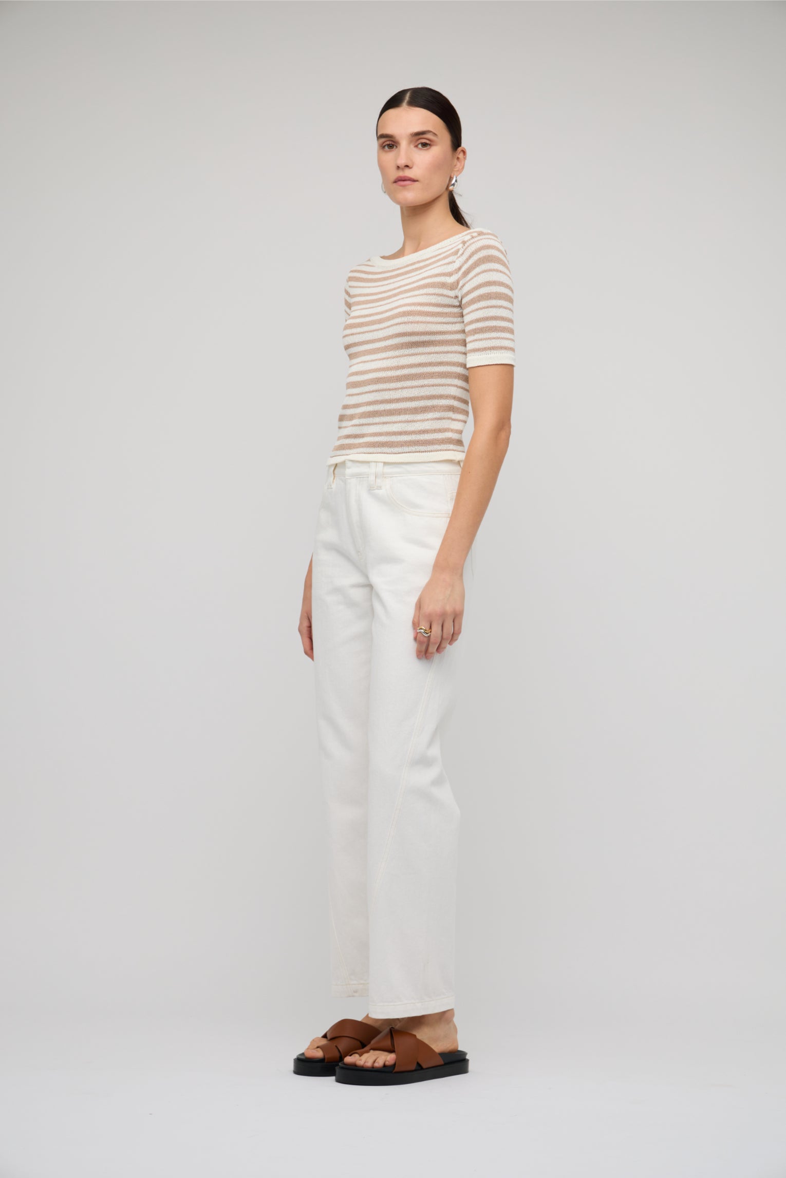 Echo Stripe Knit Tee
