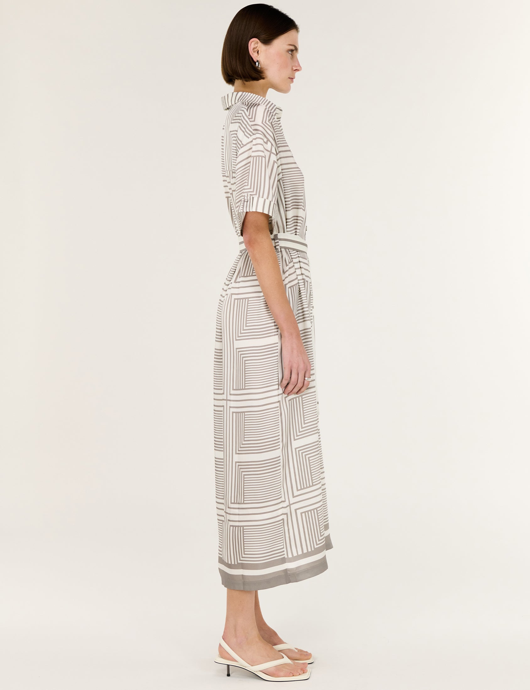 Siphon Midi Shirt Dress