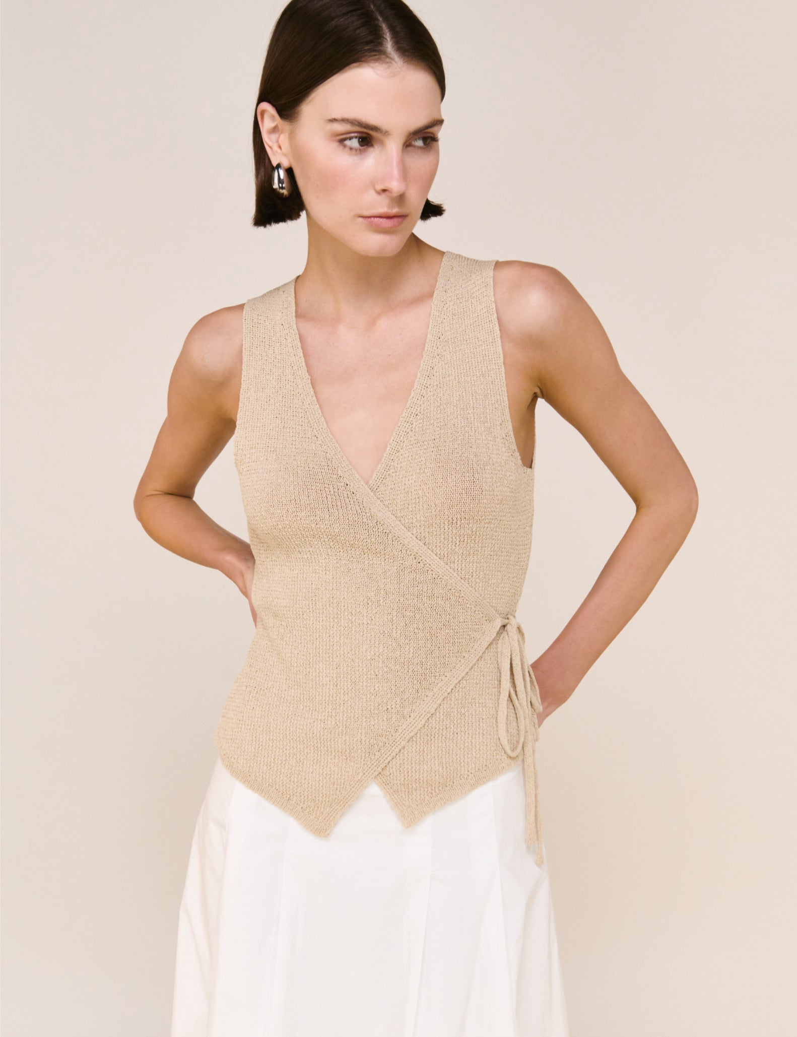 Marnie Knit Wrap Top