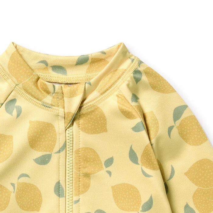 Lemon Drop Long Sleeve Swimsuit