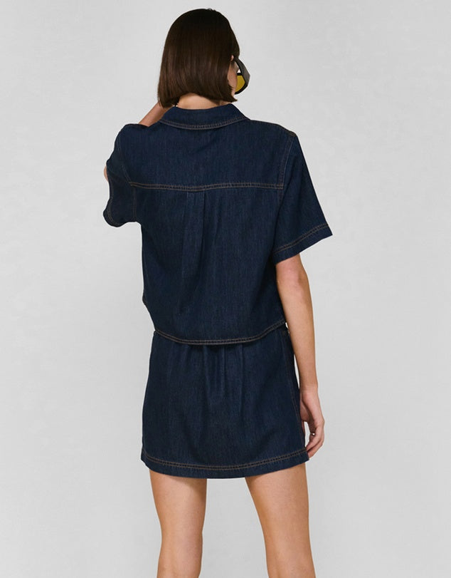 Lea Denim Mini Skirt